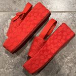 Coach  Noelle Terry Cloth Sandal, Red Orange Size 11 Comes in Box - SOLD OUT! Photo 8