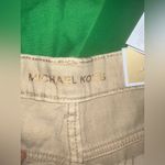 Michael Kors Michael by Carmen High Rise Wide Leg Khaki Denim Pants size 6 Photo 4