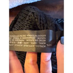 ZARA  Sweater Women Small Black Open Knit‎ V Back Fringe Sides Short Sleeve Tunic Photo 10