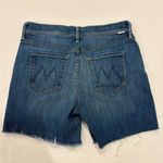 MOTHER Denim MOTHER The Vagabond Cuff Distressed Denim Shorts Size 25 Photo 1