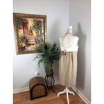 Necessary Objects  By Ady Gluck Frankel 1X Light Brown Beige Sleeveless Pleated Photo 2