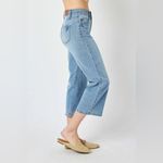 Judy Blue Tummy Control High waisted wide crop double button cropped jeans 13 31 Photo 3