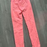 J Brand  Women's Cropped Rail Flamingo Wash Bright Colored Jeans Size 26 Photo 4