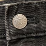 Madewell  Black Wash Denim Mini-Skirt EUC Photo 3