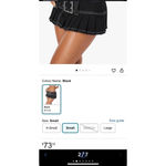 Floerns Women's Y2k Pleated Skirt Belt Low Waist Raw Hem
Hippie Mini Denim Skirt Black Size XS Photo 1