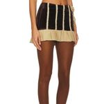 zemeta velvet rose mini skirt Brown Size L Photo 4