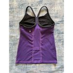 Lululemon  Purple w Dark Heathered Gray Trim Ujjayi Y Tank II Size 6 Photo 1