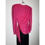 American Vintage 1970s Filigree hot pink disco jumpsuit USA made Size small - medium Photo 8