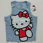 Hello Kitty  Light Blue and Red Womens Tank Top Size L New Photo 2