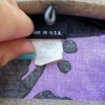 Raisin's Vintage purple teal pink bold neon tropical short sleeve Hawaiian shirt Photo 3