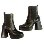 Circus by Sam Edelman Black Punk Stace Flare Heel Platform Chelsea Boot Sz 7.5 Photo 0