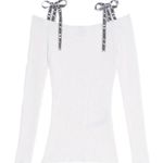Sandro  Rayan Dancing Tie Cold-Shoulder Top Photo 1