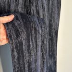 Donna Karan  Stretchy Pants Pullon Artsy Abstract Blue Black Size 2 Y2K Photo 2