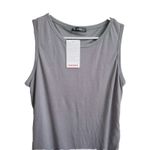 BTFBM New Fashion Dress Women Large Gray Sleeveless Rouched Midi Stretch NWT Size undefined Photo 2