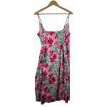 J.Crew Floral Cotton Wrap Midi Dress Size 10 Tropical Beachy Resort Preppy Photo 5