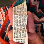 Free The Roses XS Chevron Striped Knit Sweater Dress Long Sleeve Crew Neck Blue Photo 8