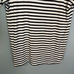 Quince  Maternity Black and White Striped‎ Bamboo Short Sleeve Tee Photo 7