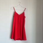 Amanda Uprichard Coral Red Golden Shift Dress Photo 3