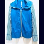 Lululemon  Daily Yoga Jacket in Beaming Blue stripe Photo 1