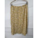 Villager VTG  Floral Dainty Midi Skirt Women 16 Yellow Cottage Prairie Peasant Photo 1