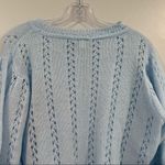 Topshop  Blue Cropped Sweater Photo 3