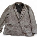 Old Navy  XL Classic Glen Plaid Blazer for Women Black & White, EUC Photo 1