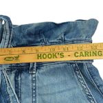 Free People Splendor In The Grass Paper Bag Tie Denim Mini Skirt Size 0 Photo 4