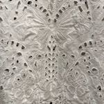 Theory Brizabela White Linen Cotton Blend Eyelet Blouse Top - Size Small Photo 4