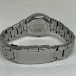 Fossil blue women’s date watch 28mm round case silver tone 100MWR link running Photo 6