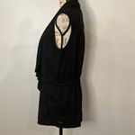 Tahari NWT soft tencel open front cinch waist vest S Photo 3