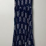 Aerie American Eagle Navy Blue Cut-out Smocked Back Maxi Dress XS Photo 4