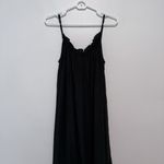 J.Crew  Black Ruffle Beach Dress‎ in Airy Gauze Size Small/Medium Photo 2