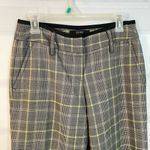 Victoria's Secret Body by Victoria the Marisa fit wide leg tan lime green plaid pants size 6 Photo 1