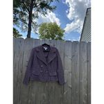 Miss Dorby Vtg Women's Blazer Suit Jacket‎ Purple Geometric Size 12 Photo 1