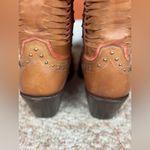 Lucchese Soft leather Brown Orange Woman’s Western Boots Size 7 1/2 Retails $800 Photo 12