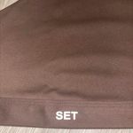 Set Active x Justine Skye Sportbody Dark Brown One Shoulder Sports Bra Photo 2