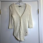 Guess  open knit cardigan size M Y2K revival era ivory white Photo 2