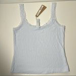 SKIMS Soft Lounge Lace Trim Ribbed Camisole Cami Shirt in Mineral Blue Photo 3
