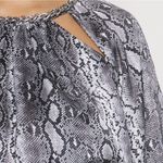 Michael Kors Snake Print Dress Chain Detail Long Sleeve Party Dress M Black Size M Photo 3