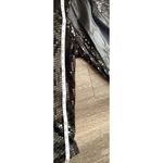 Vintage Firenze Santa Barbara Black Leather Jacket Sz Small MultiColor Moto Photo 5