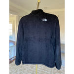 The North Face  Fleece Jacket Full Zip Black Classic Outdoor Preppy Granola Hike Photo 2