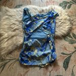 Roberto Cavalli  Tropical Print Criss Cross Top Photo 4