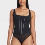 Arden B Women's Rhinestone Lingerie Bodysuit - Auden Black Photo 3