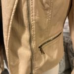 The Vintage Shop Tan Leather Jacket Photo 3