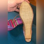 Toms  Pink and Purple Sandals Vibrant Striped Design New Photo 2