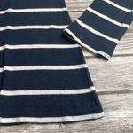 Long Tall Sally Women Long Sleeve Tee Shirt XS Extra Small TALL Navy Blue White Photo 4