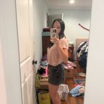 Edikted  Dark Grey Denim Mini Skirt size s Photo 4