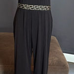 Women’s Black Halter Neck BodyCon Sleeveless Party Jumpsuit Wide Leg Size L NWOT Size L Photo 0