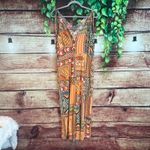 Haute Hippie  Tribal Aztec Wide Leg Linen Blend Jumpsuit Medium Boho Sleeveless Photo 1