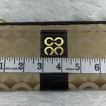 Coach Julia Khaki Brown Op Art Slim Zip Wallet Photo 10